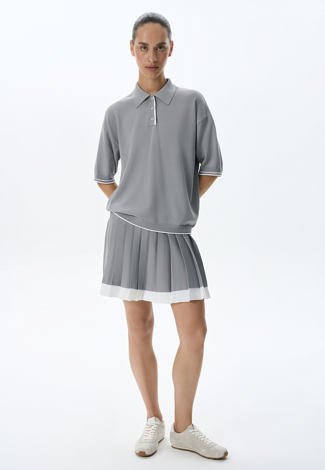 Теннисная юбка плиссе