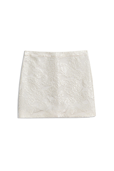 Юбка мини из жаккарда