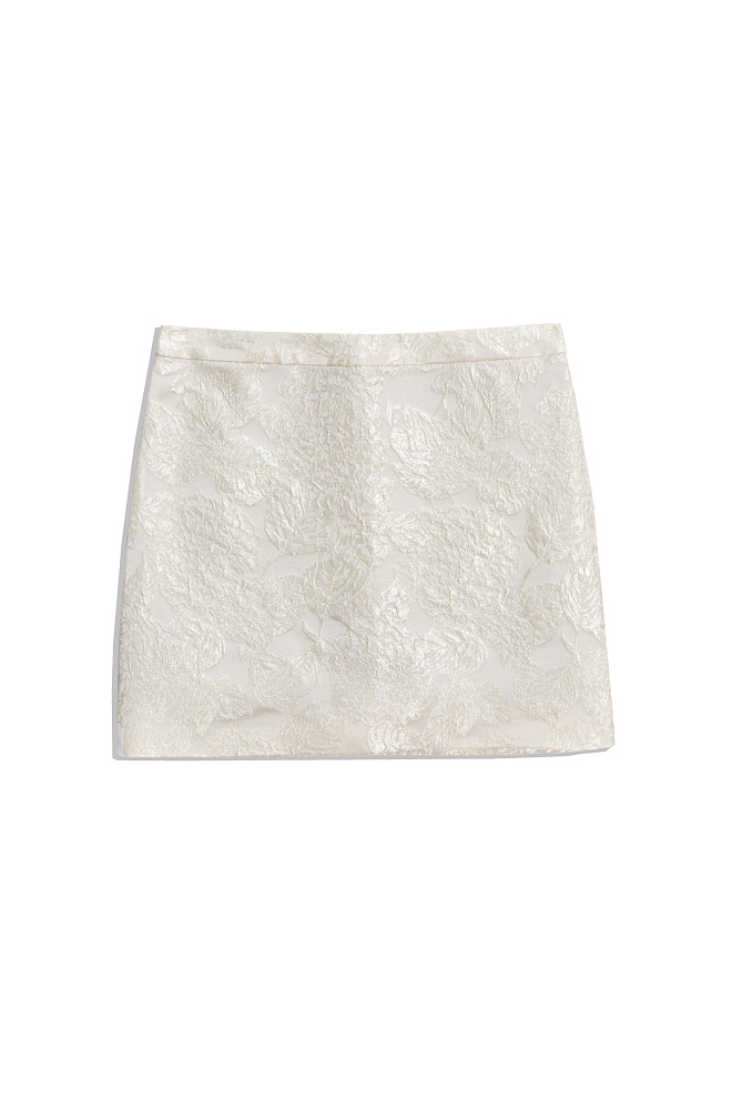 Юбка мини из жаккарда