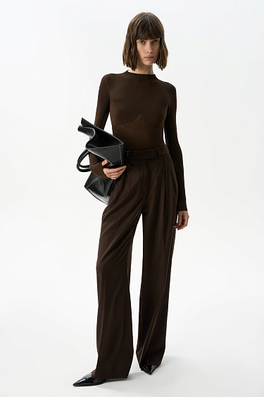 Трикотажное боди с имитацией лифа