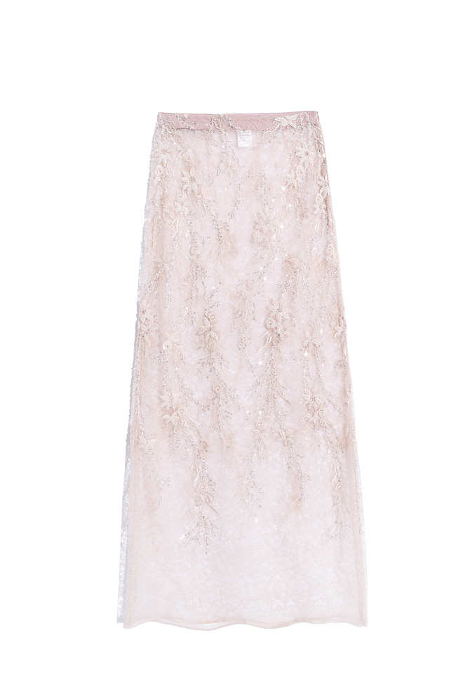 Юбка макси с цветочным орнаментом