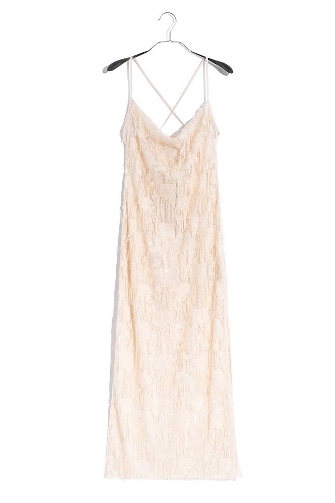 Платье макси с пайетками