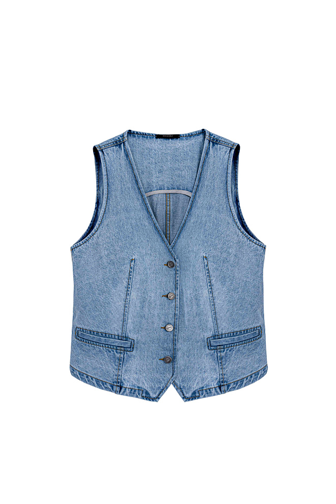 Джинсовый жилет