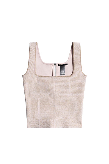 Короткий корсет с люрексом