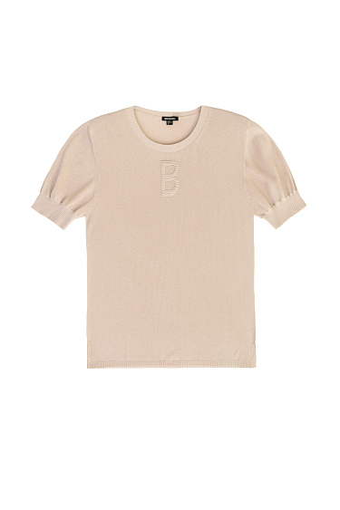 Цельновязаная футболка