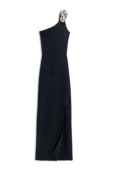 Платье макси на одно плечо