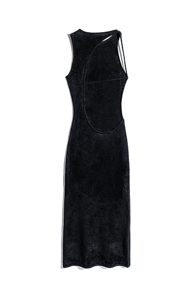 Платье макси с открытой спиной