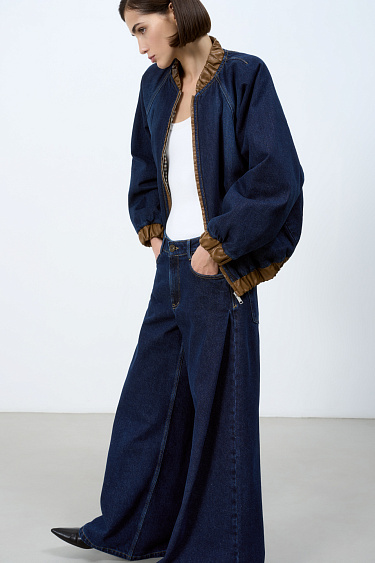 Расклешенные джинсы из 100% хлопка