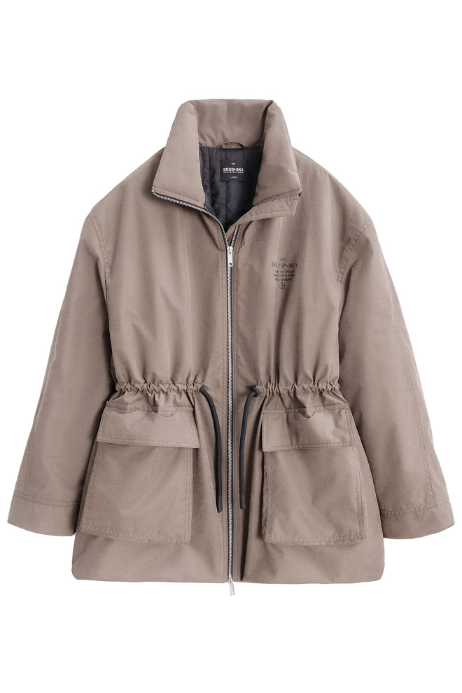 Парка на синтепоне с дополнительным воротником