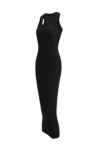 Трикотажное платье миди из вискозы