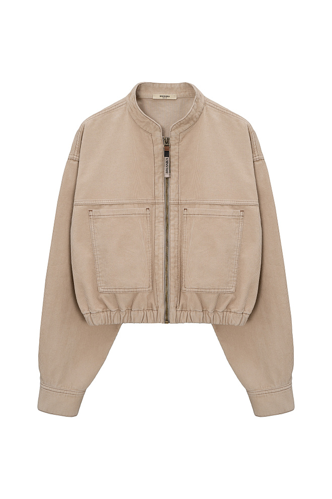 Вельветовый бомбер