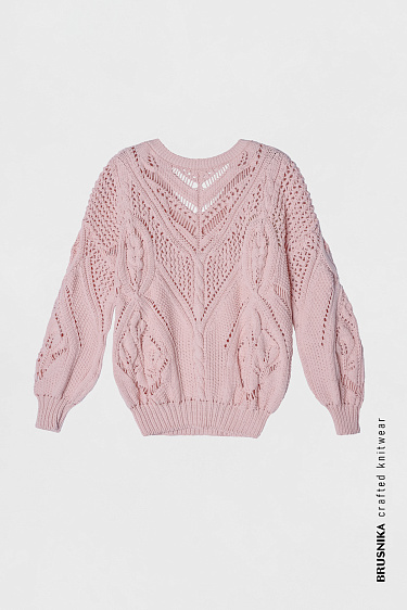 Ажурный джемпер из хлопка
