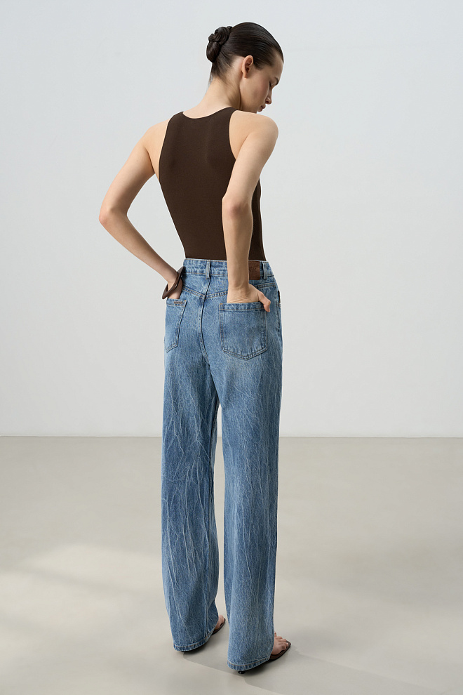 Прямые джинсы из 100% хлопка