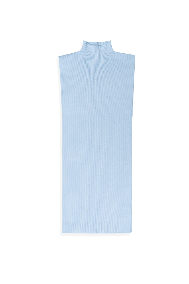 Трикотажный топ из вискозы с высоким воротом