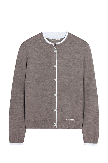 Кардиган с манжетами и воротничком