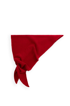 красный Трикотажная косынка из пуха лисы.