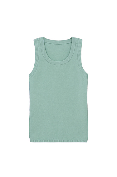 Удлиненная трикотажная майка