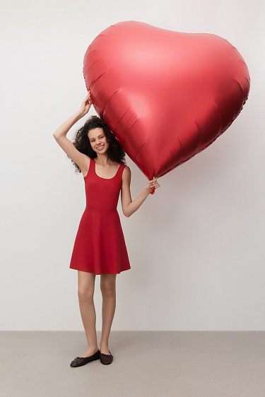 Трикотажное платье мини