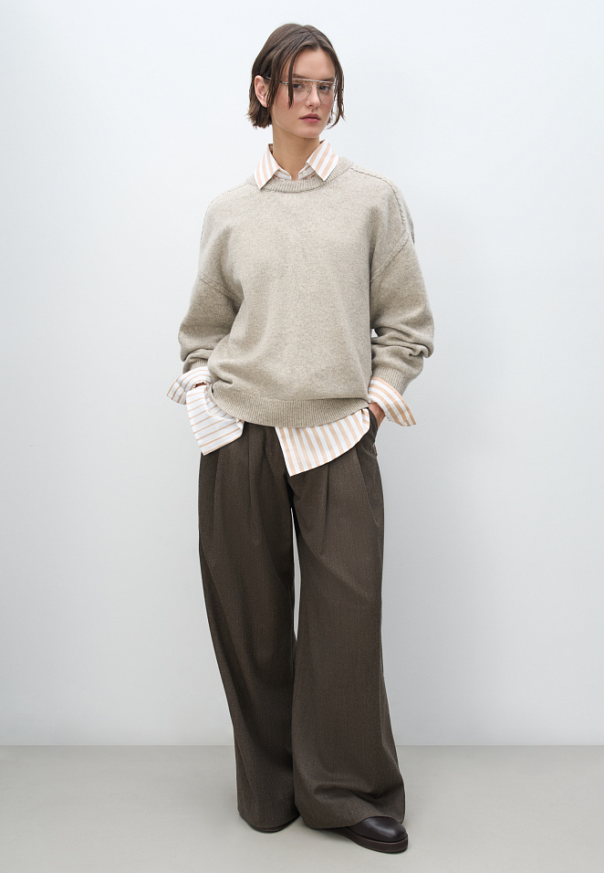 Джемпер из шерсти яка