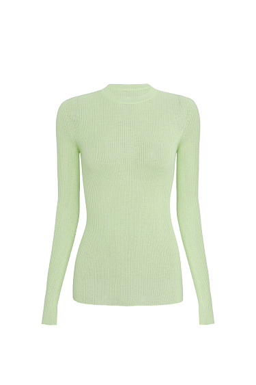 Цельновязаная водолазка из шерсти