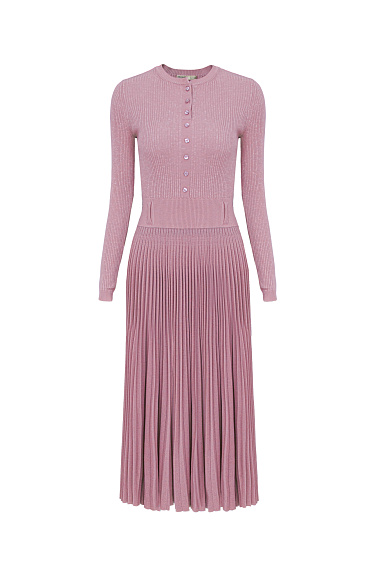 Платье с юбкой плиссе