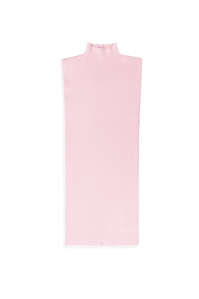 Трикотажный топ из вискозы с высоким воротом