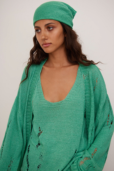 Кардиган из 100% льна