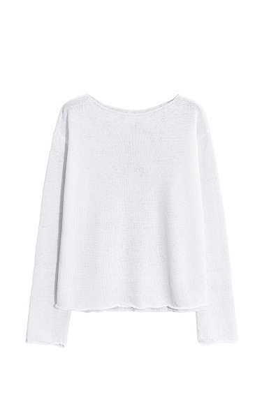 Трикотажный джемпер из 100% льна