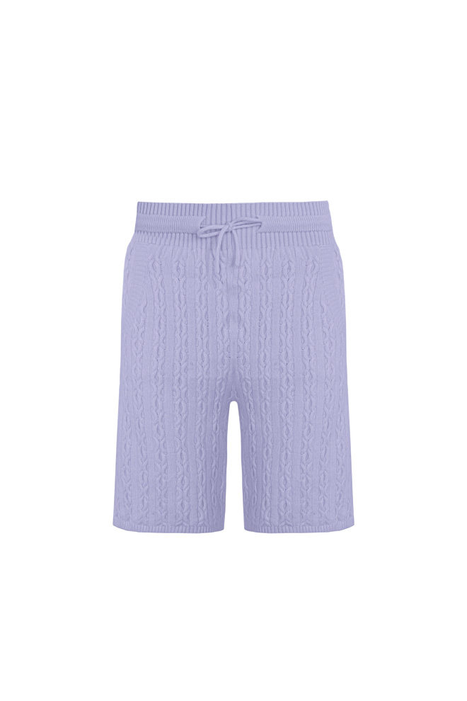 Трикотажные шорты из шерсти с кашемиром