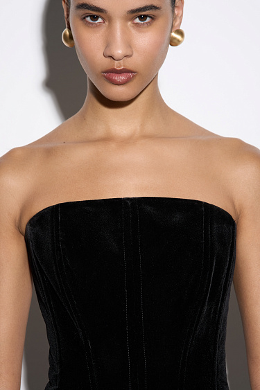 Бархатный корсет