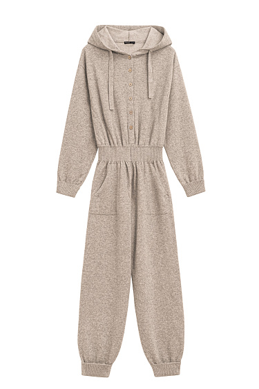 Трикотажный комбинезон из кашемира и шерсти
