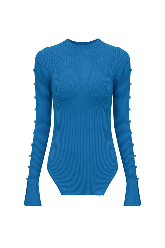 Топ с рукавами на пуговицах