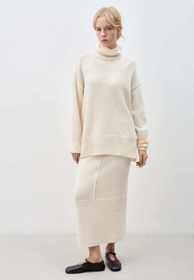 Юбка из кашемира и шерсти