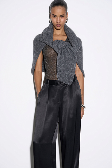 Атласные брюки 