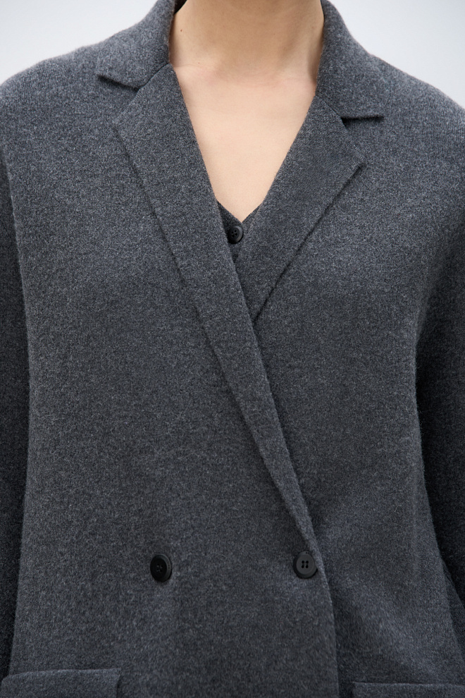 Трикотажный жакет с добавлением кашемира