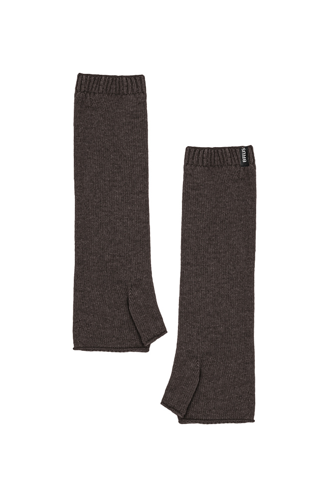 Трикотажные митенки из кашемира и шерсти