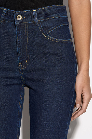 Джинсы скинни с высокой посадкой