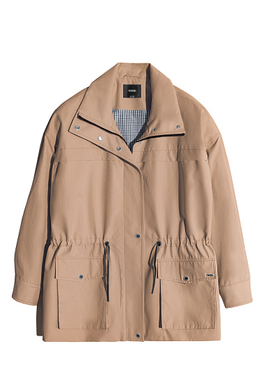 Парка из плащевой ткани