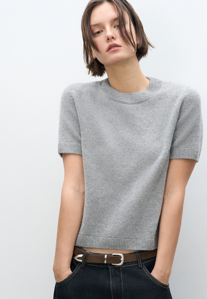 Футболка из 100% кашемира