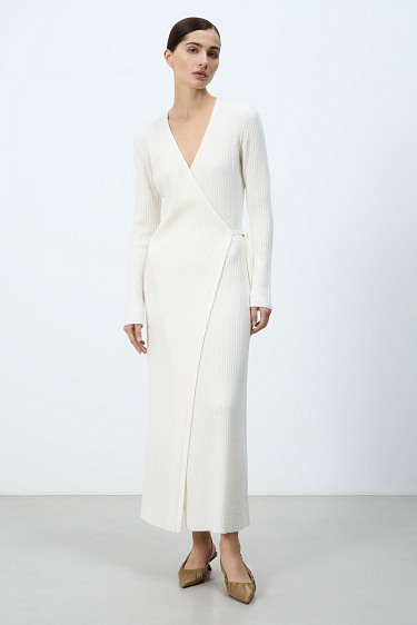 Трикотажное платье из шерсти и кашемира