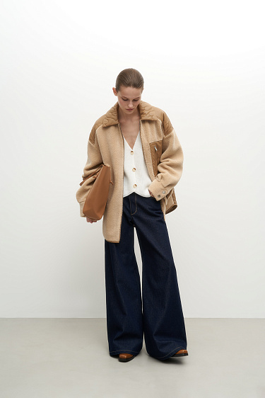 Утепленный бомбер из экомеха