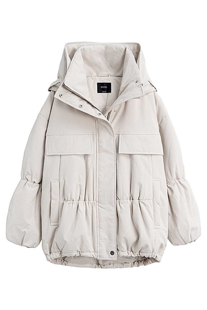 Длинная куртка из текстурной ткани