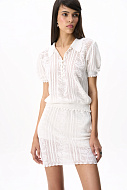 Ажурная юбка мини с пайетками, M