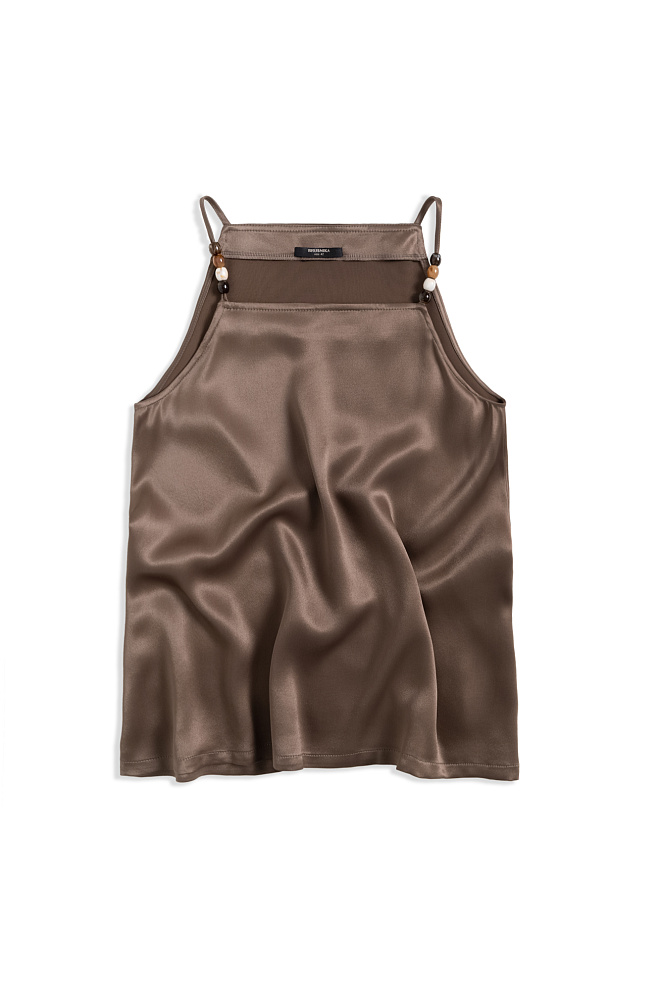 Топ из атласной вискозы