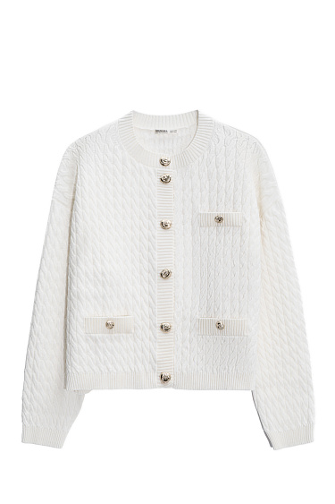 Кардиган из шерсти мериноса экстрафайн 