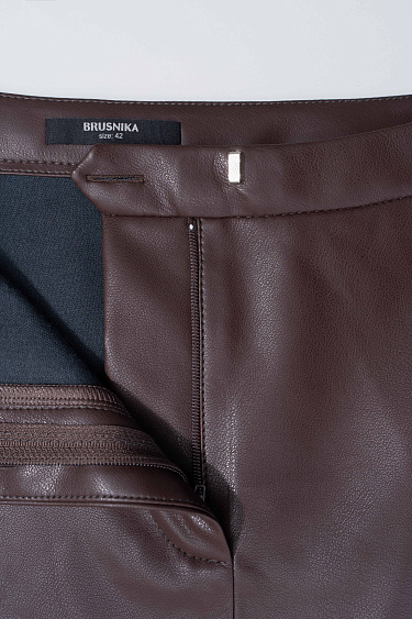 Юбка мини из экокожи