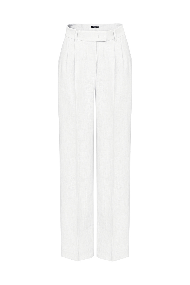 Брюки палаццо из 100% льна