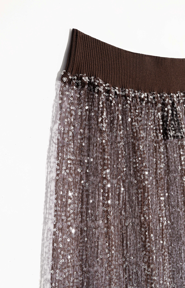 Ажурная юбка макси 