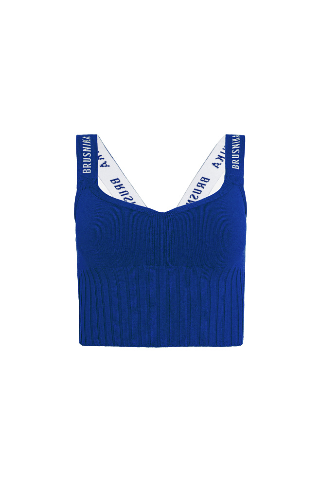 Спортивный топ на широких бретелях