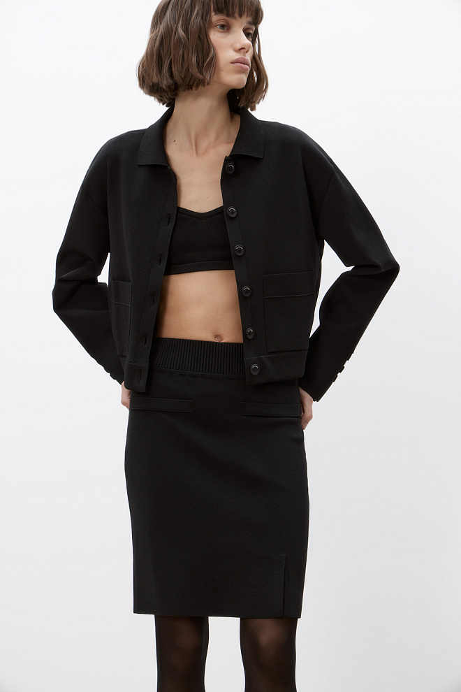 Юбка мини из вискозы